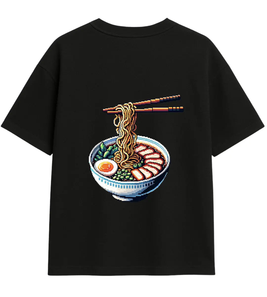 Pixel Ramen Oversize T-Shirt Lorinfo