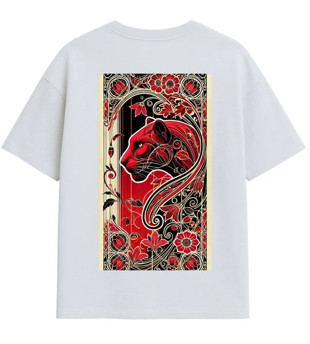 Red Panther Oversize T-Shirt Lorinfo