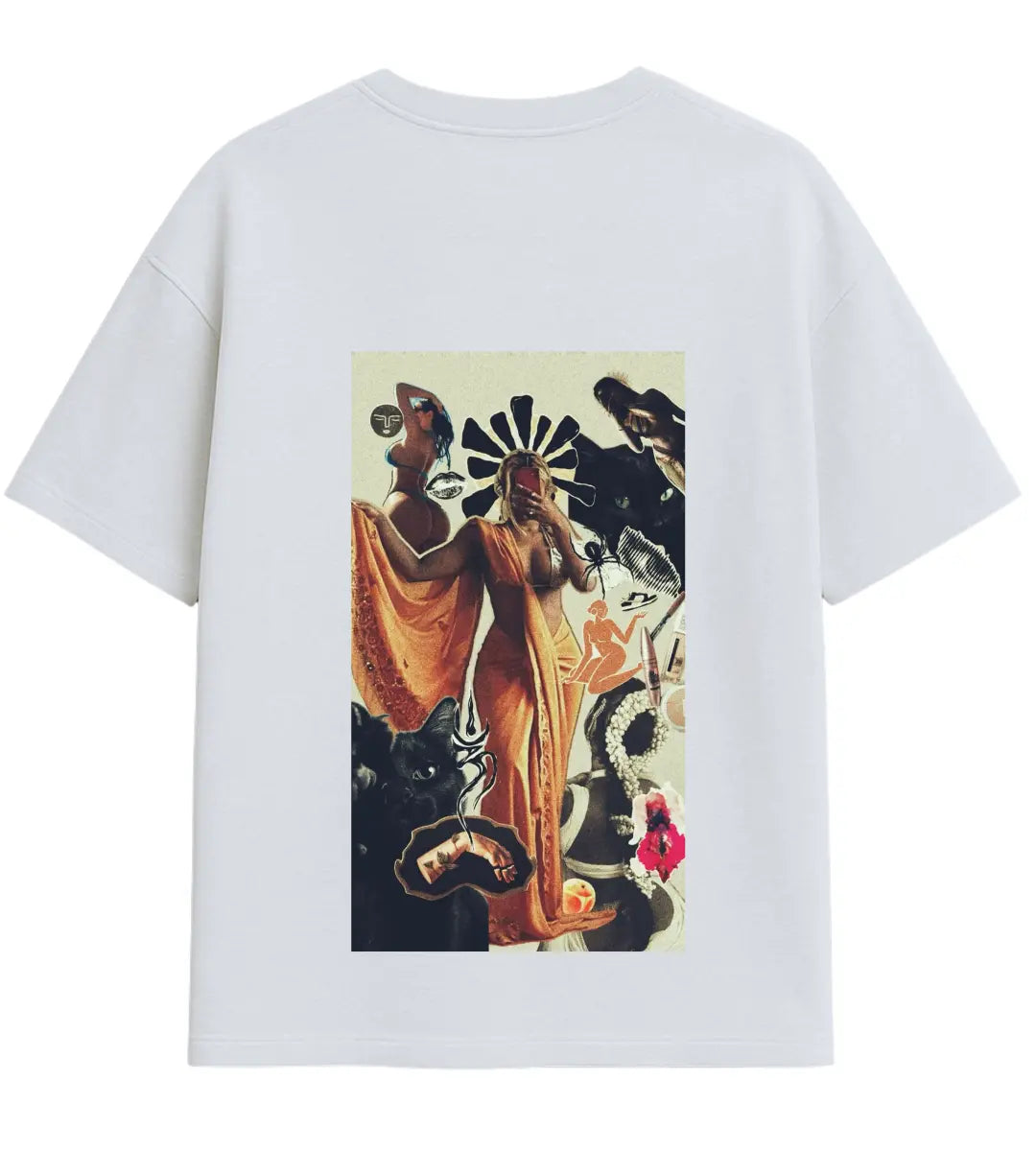Retro Tanrıça Oversize T-Shirt Lorinfo
