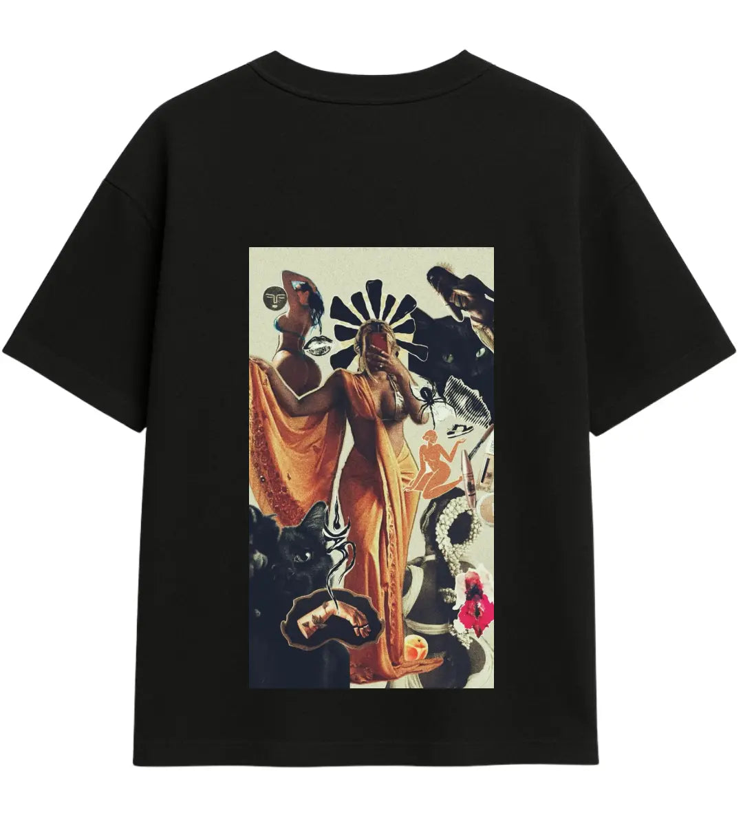 Retro Tanrıça Oversize T-Shirt Lorinfo