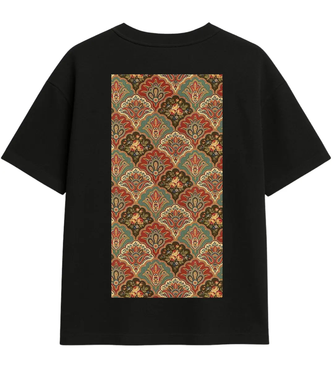 Halı Dokusu Oversize T-Shirt Lorinfo