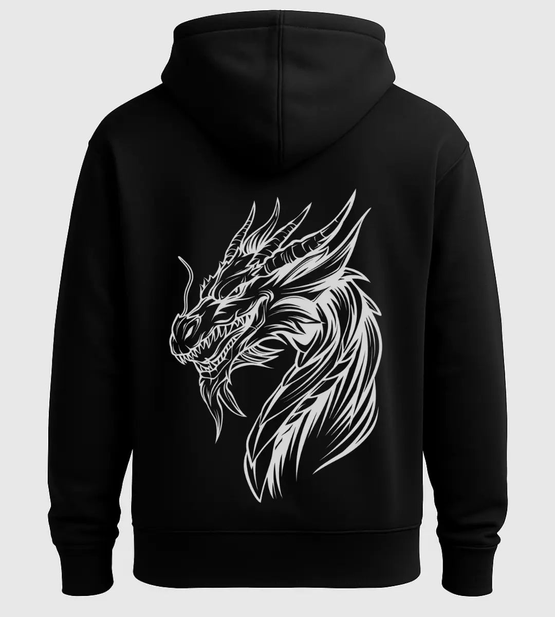 Steel Horn Dragon Hoodie Lorinfo