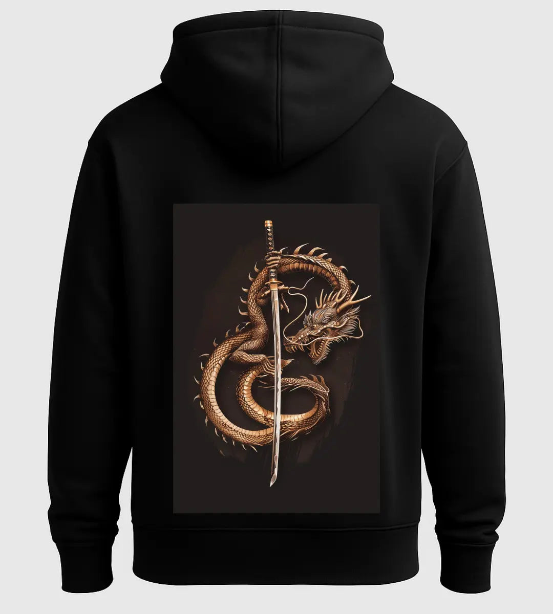 Katana Guardian Dragon Hoodie Lorinfo