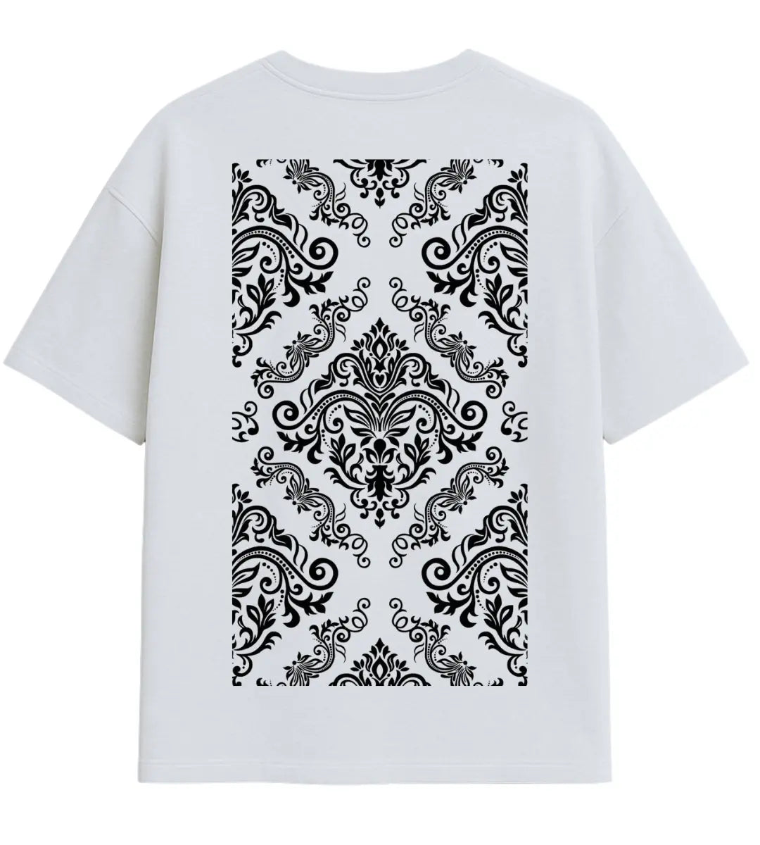 Silver Lace Oversize T-Shirt Lorinfo