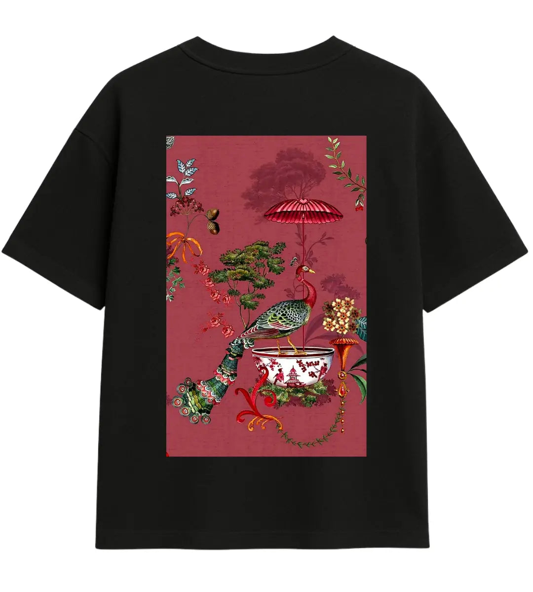 Nature Bird Oversize T-Shirt Lorinfo