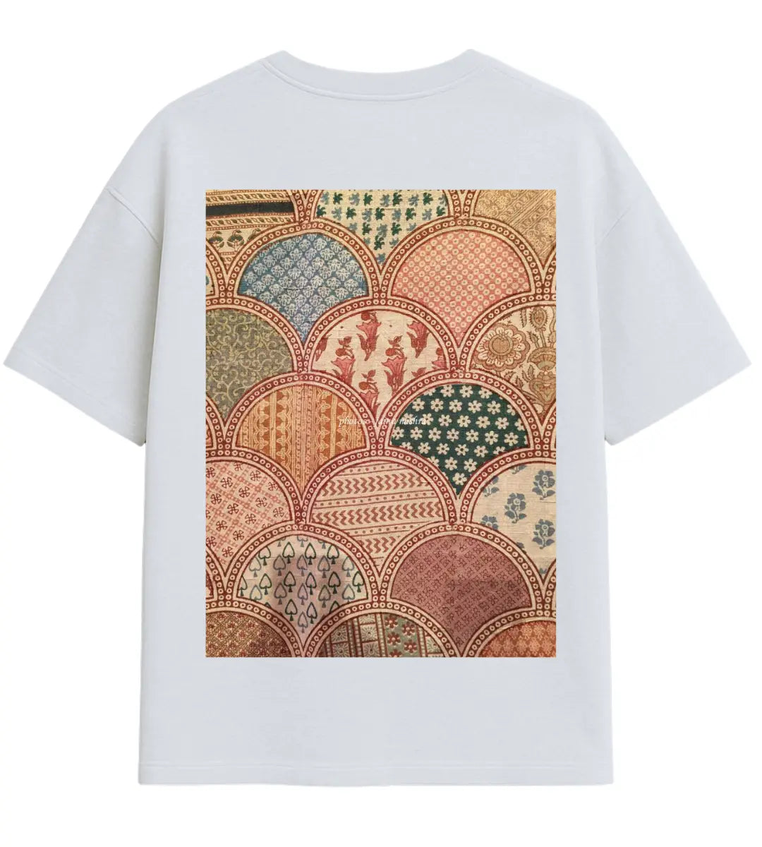 Mosaic Garden Oversize T-Shirt Lorinfo