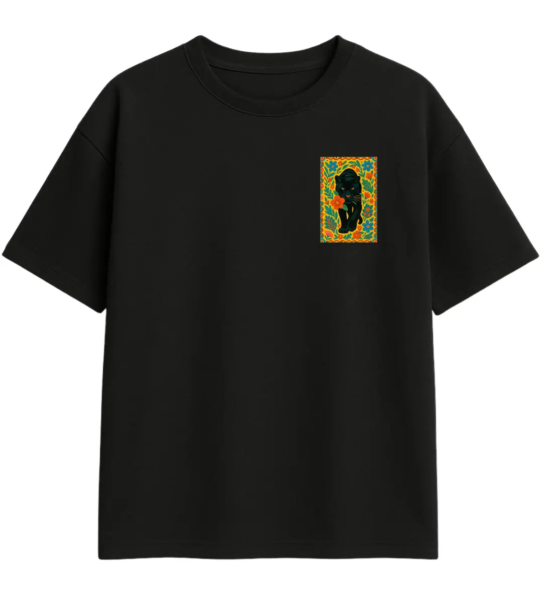 Panterin Gözleri Oversize T-Shirt Lorinfo