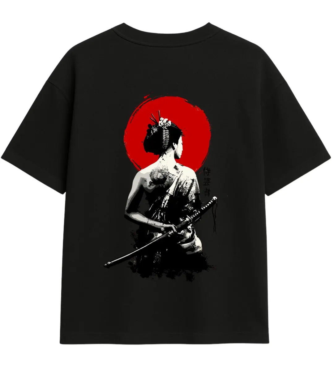 Warrior Geisha Sun Oversize T-Shirt Lorinfo