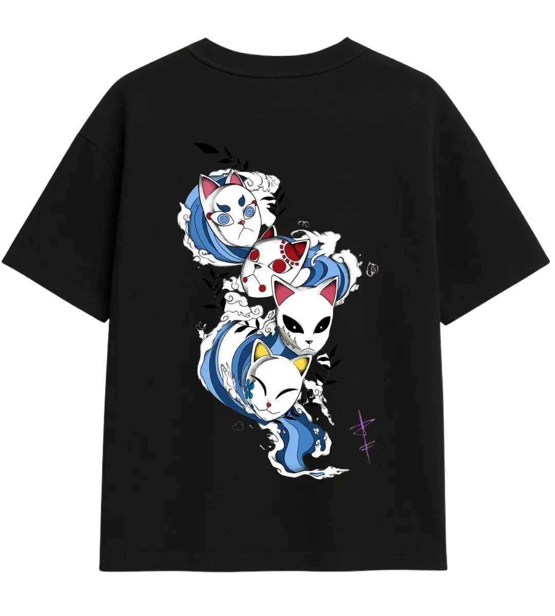 Kitsune Flow Oversize T-Shirt Lorinfo