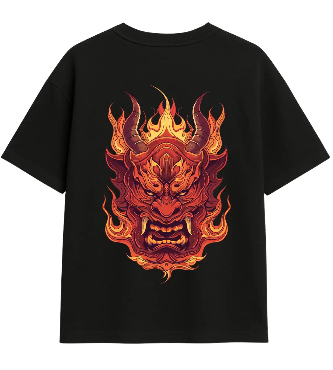 Demonic Blaze Oversize T-Shirt Lorinfo