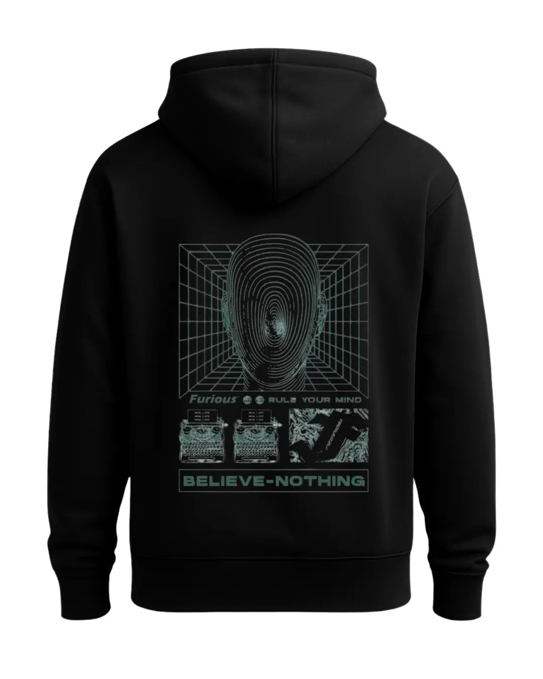 Believe Nothing Oversize Hoodie Lorinfo