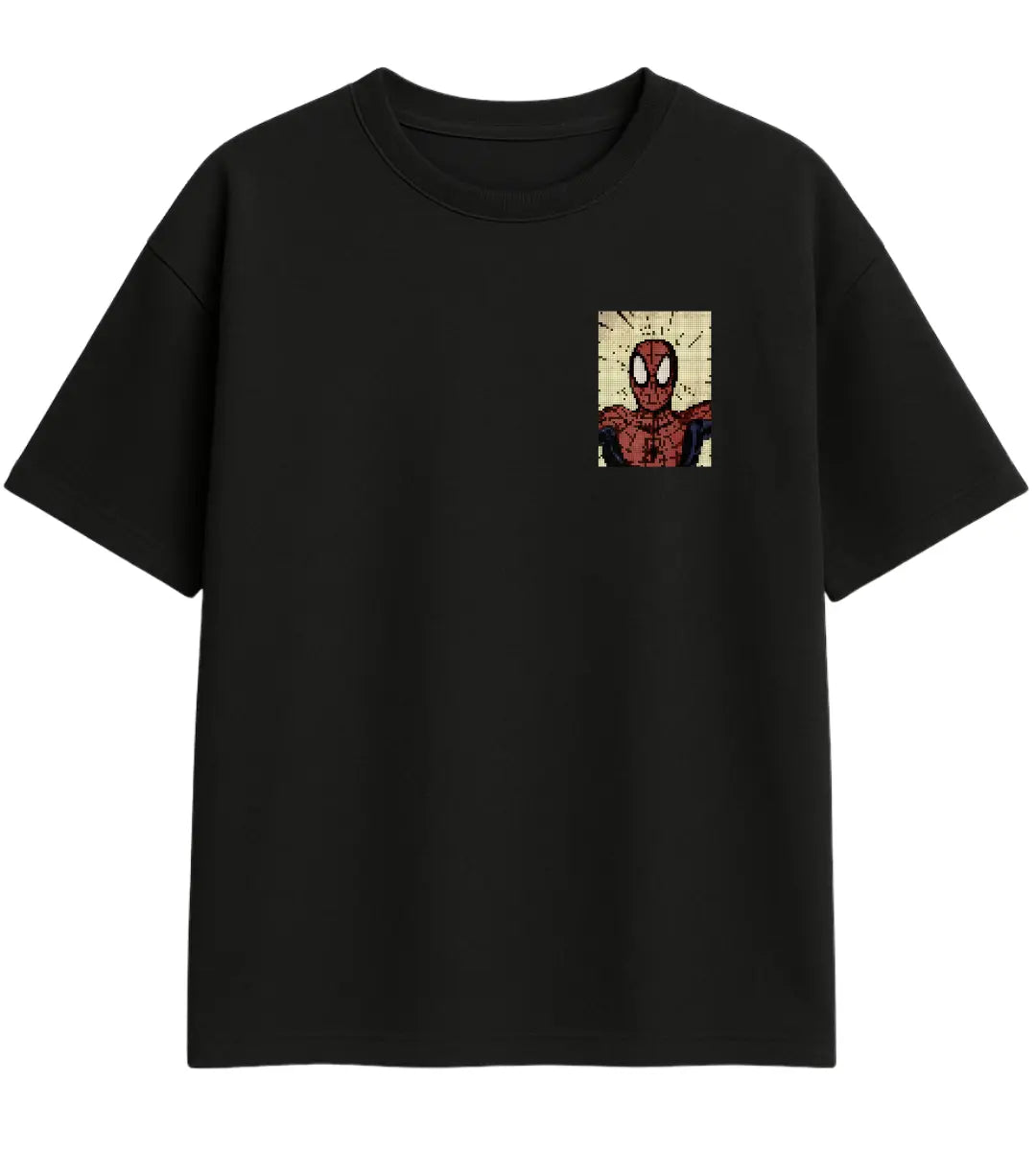 Spider Pixel  Oversize T-Shirt Lorinfo