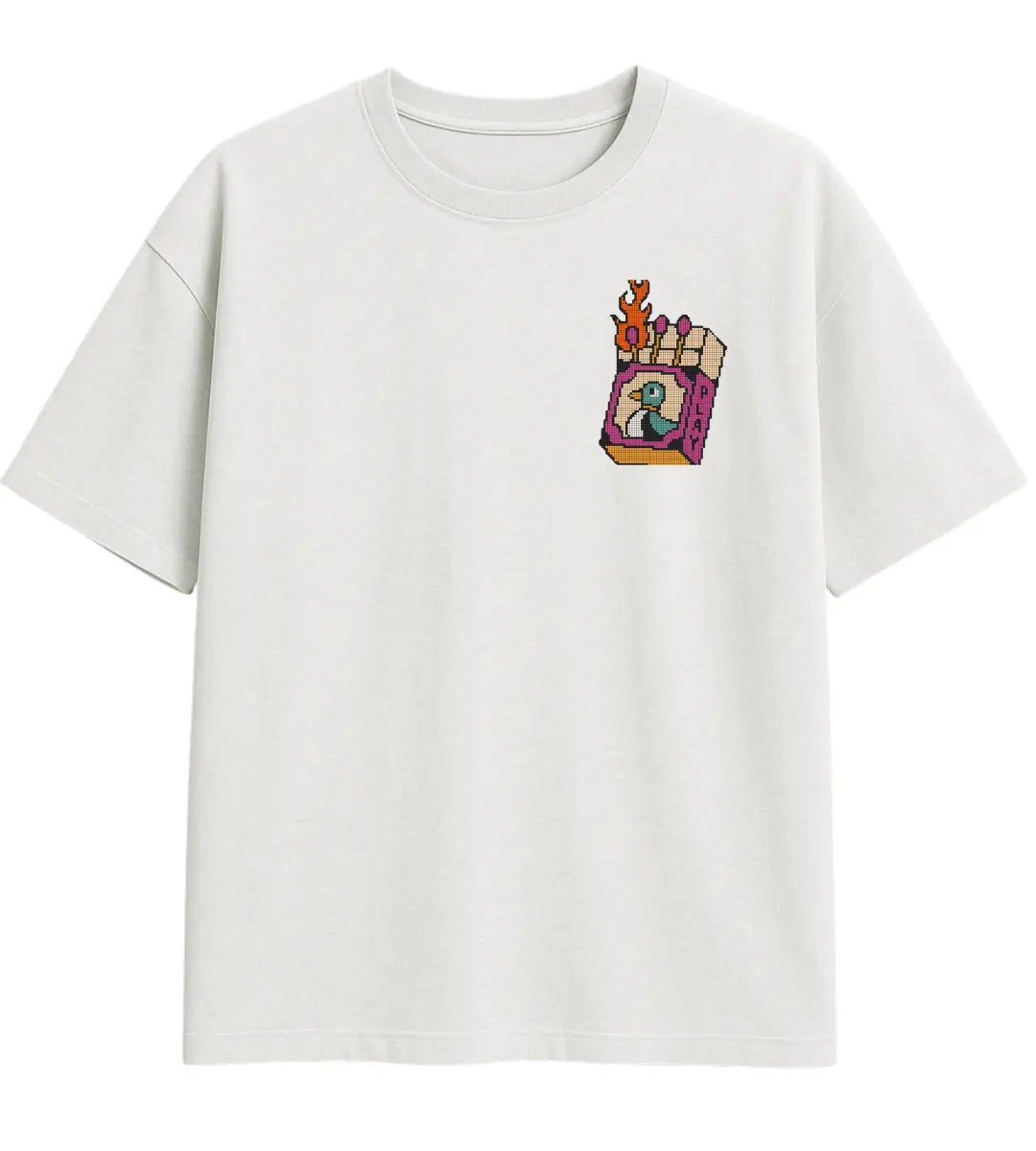 Burning Vision Oversize T-Shirt Lorinfo