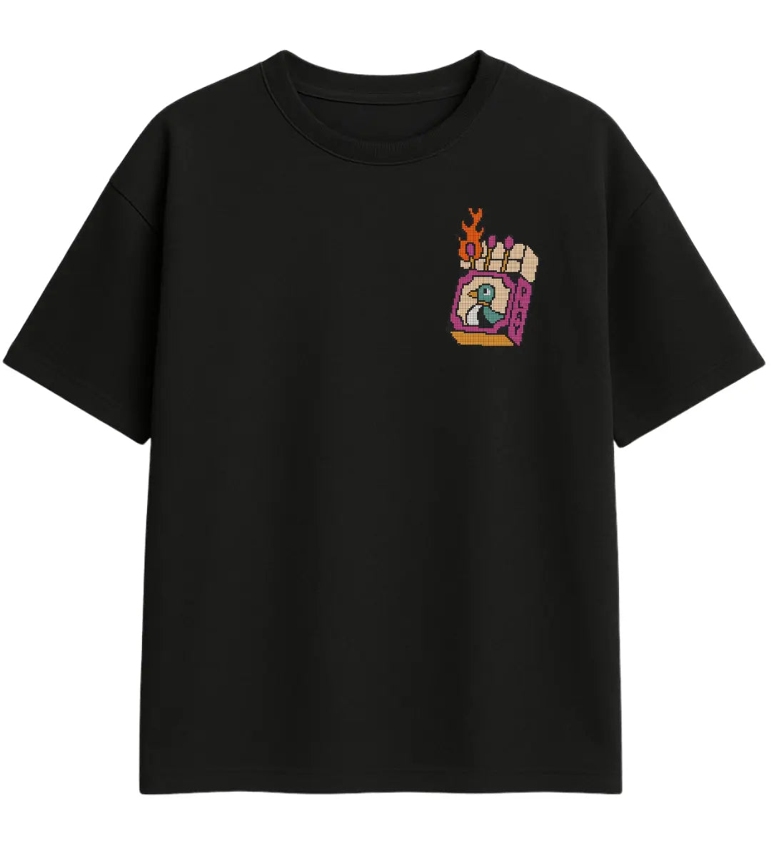 Burning Vision Oversize T-Shirt Lorinfo