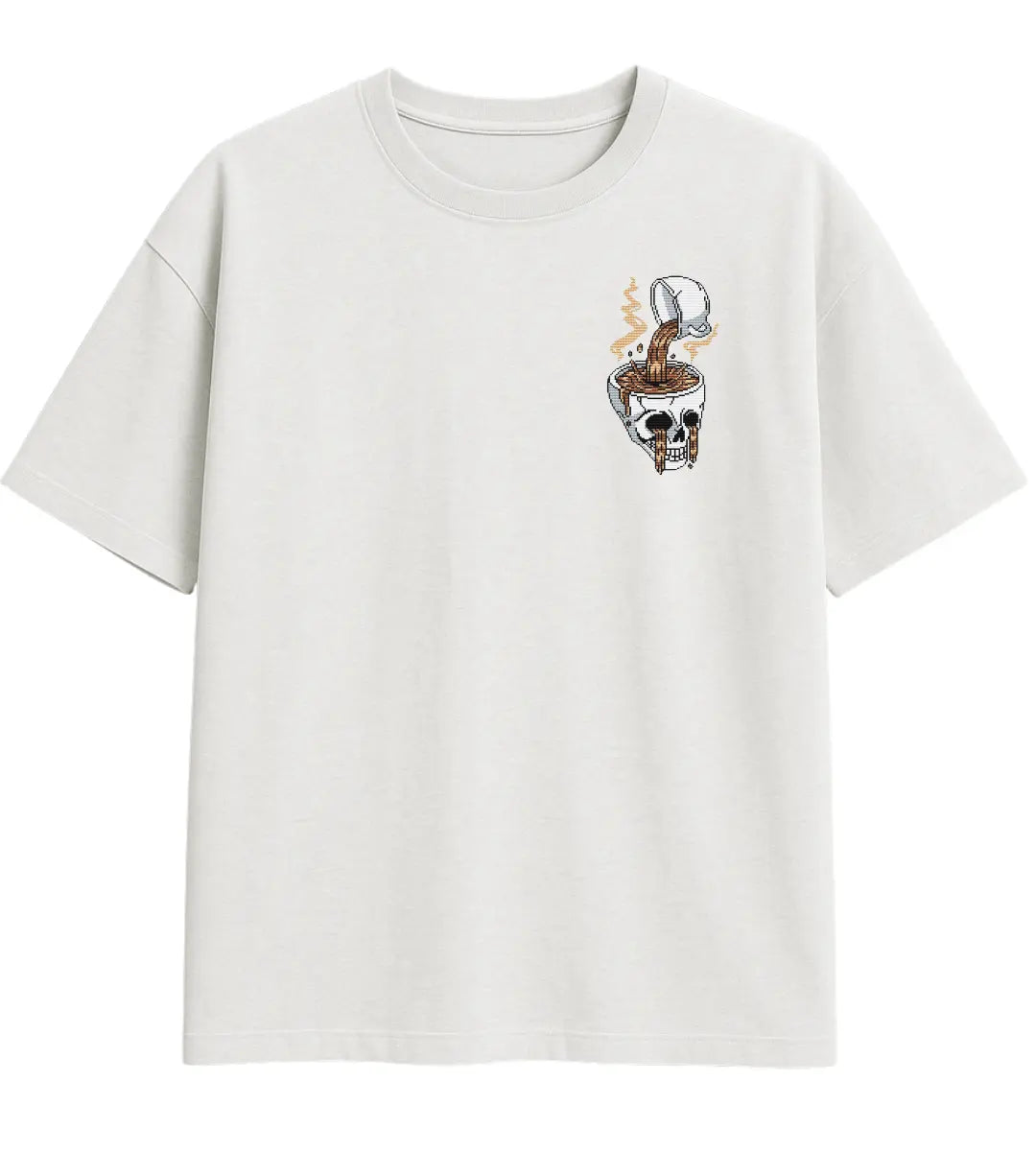 Skull Brew Oversize T-Shirt Lorinfo