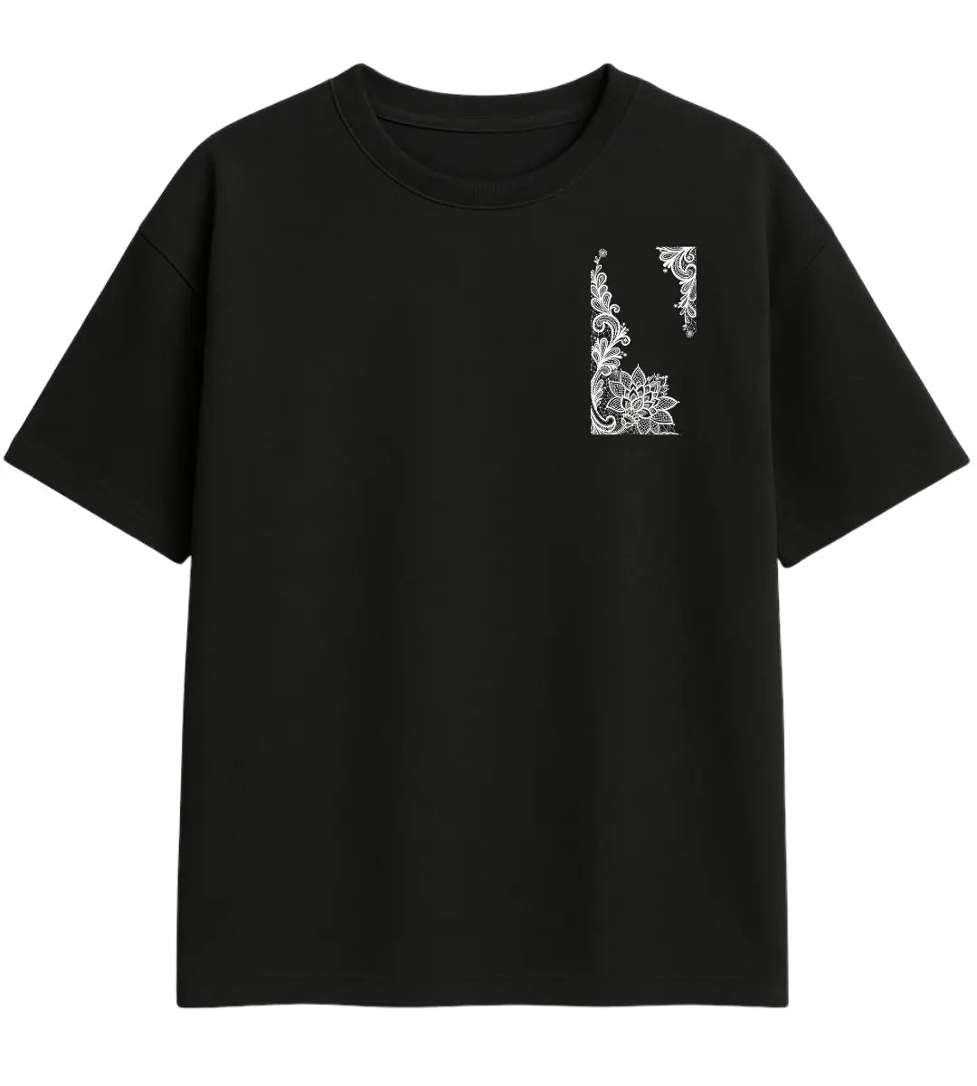 Black Ink Oversize T-Shirt Lorinfo