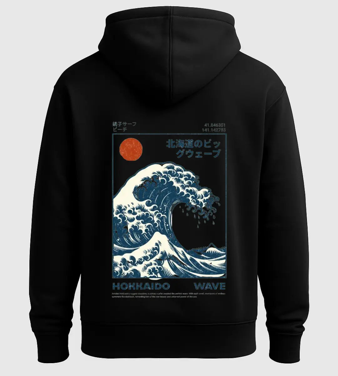 Hokkaido Wave Hoodie Lorinfo