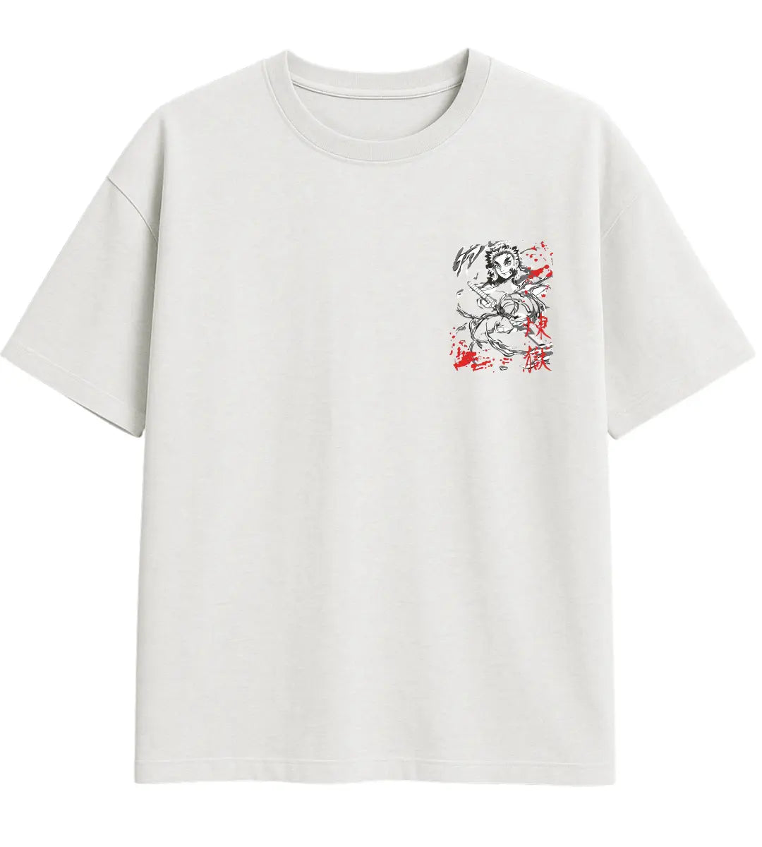 Rengoku Flame Hashira Oversize T-Shirt Lorinfo