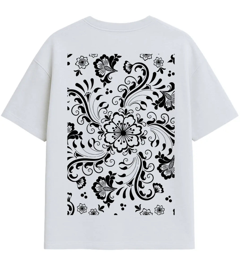 Coffee Flower Oversize T-Shirt Lorinfo