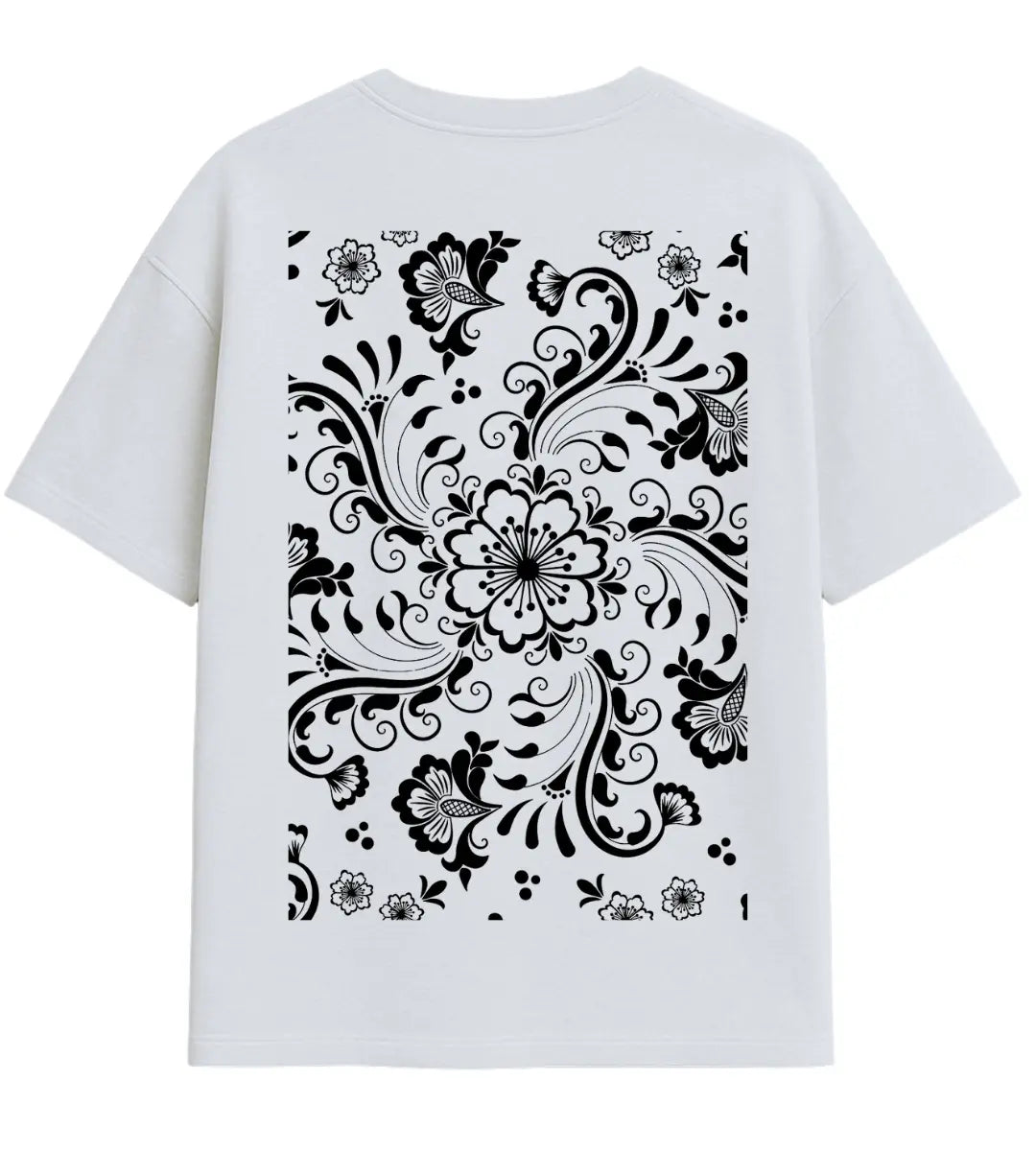 Coffee Flower Oversize T-Shirt Lorinfo
