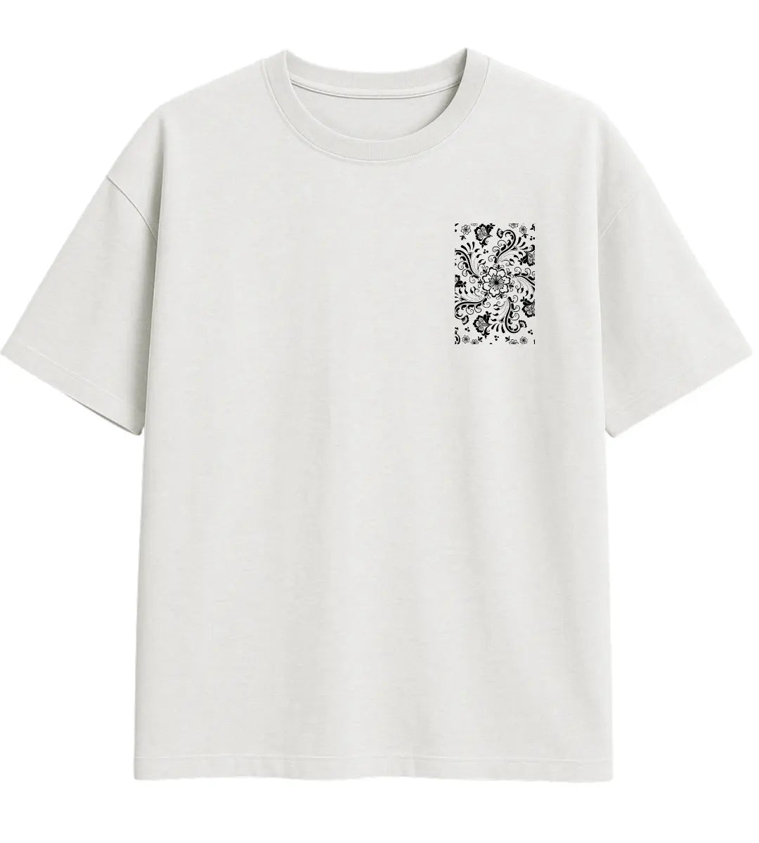 Coffee Flower Oversize T-Shirt Lorinfo