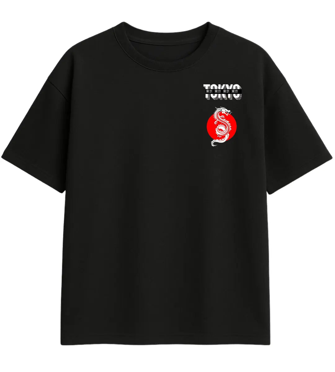 Tokyo Ejderhası Oversize T-Shirt Lorinfo