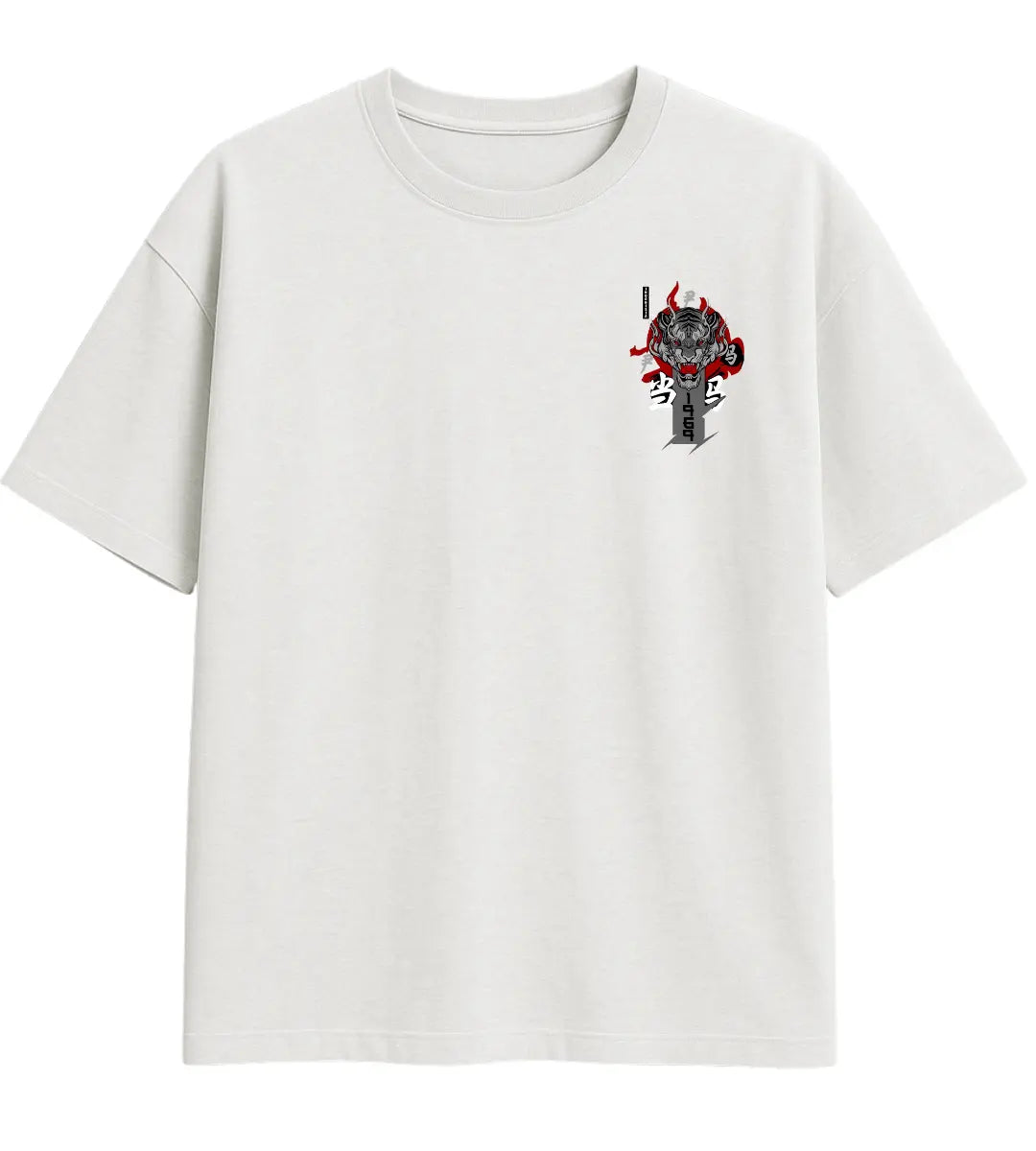 Alevli Kaplan Oversize T-Shirt Lorinfo