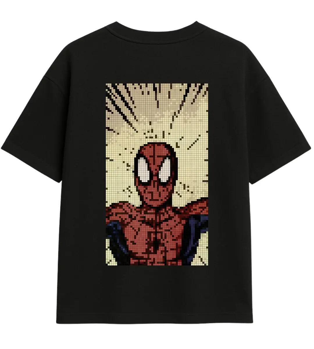 Spider Pixel  Oversize T-Shirt Lorinfo