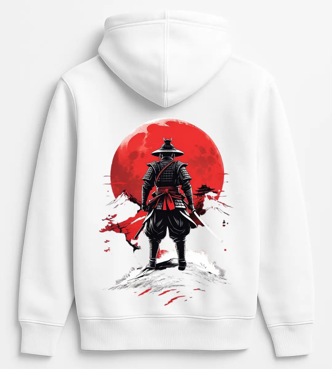 Crimson Samurai Hoodie Lorinfo