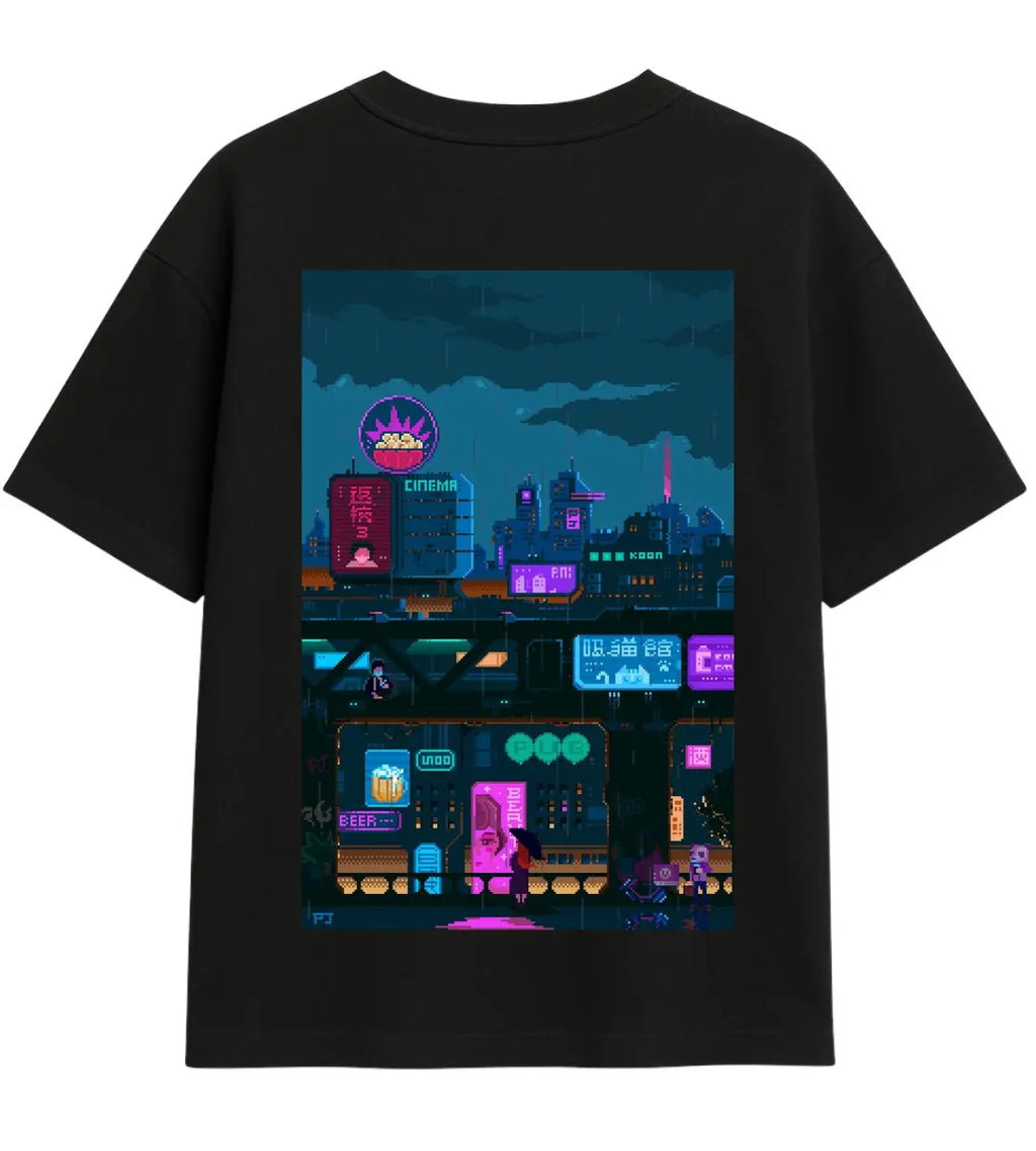 Neon Sky Oversize T-Shirt Lorinfo