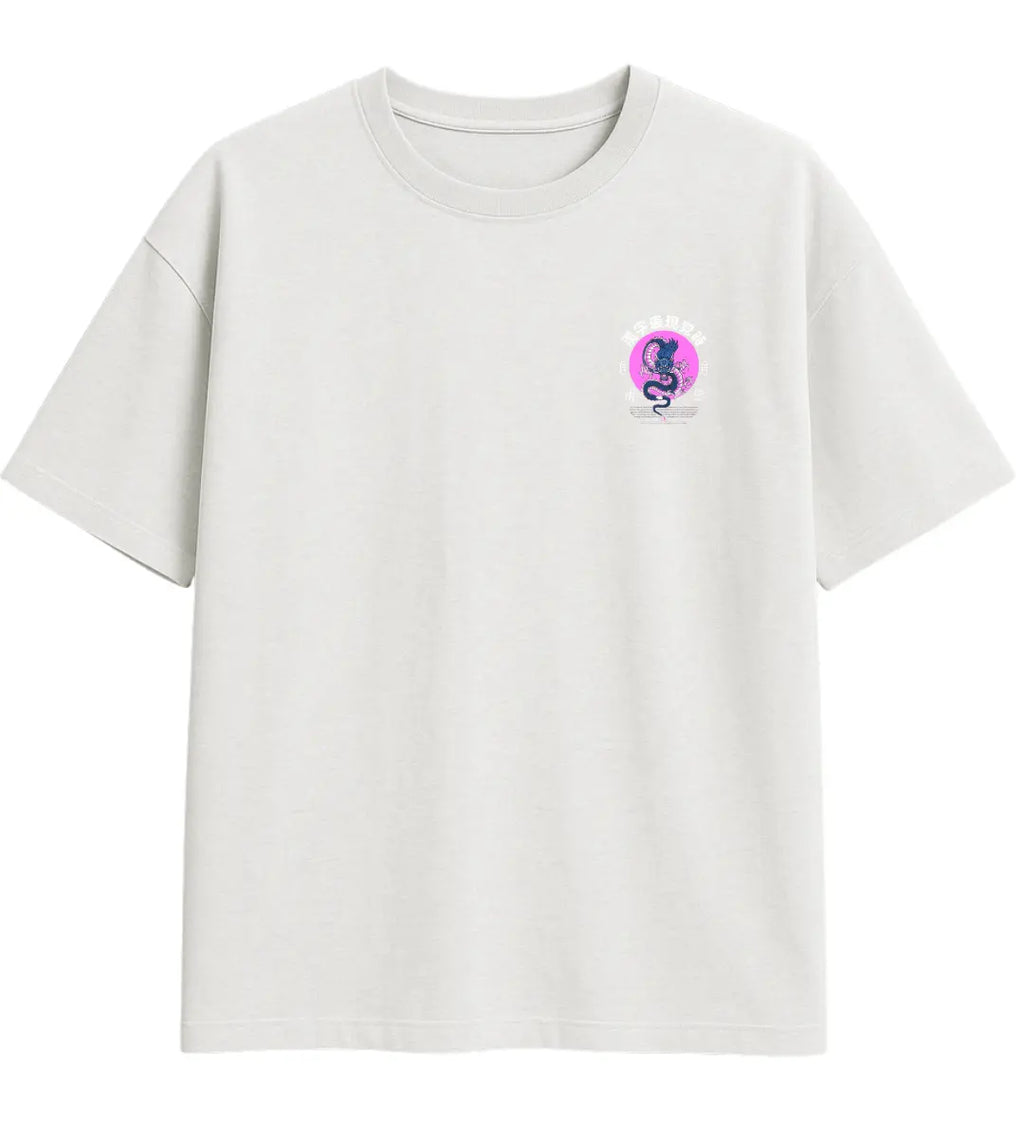 Neon Dragon Oversize T-Shirt Lorinfo