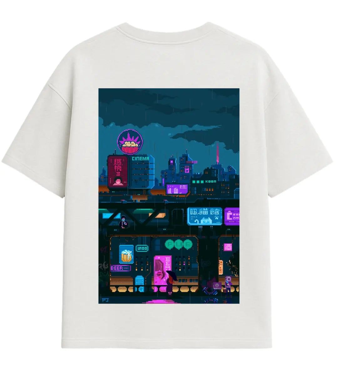 Neon Sky Oversize T-Shirt Lorinfo