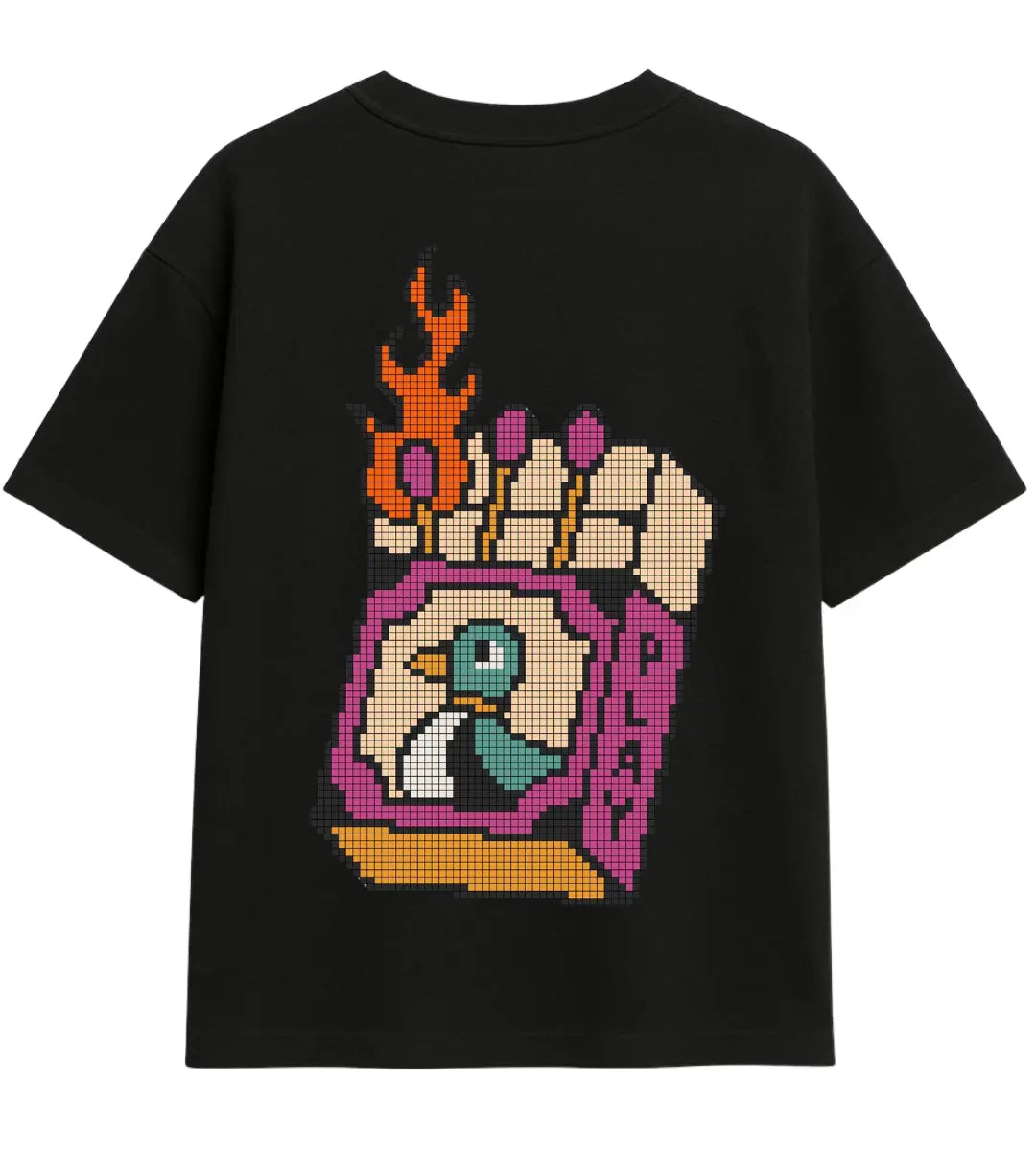Burning Vision Oversize T-Shirt Lorinfo
