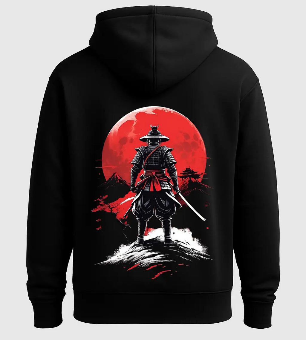Crimson Samurai Hoodie Lorinfo