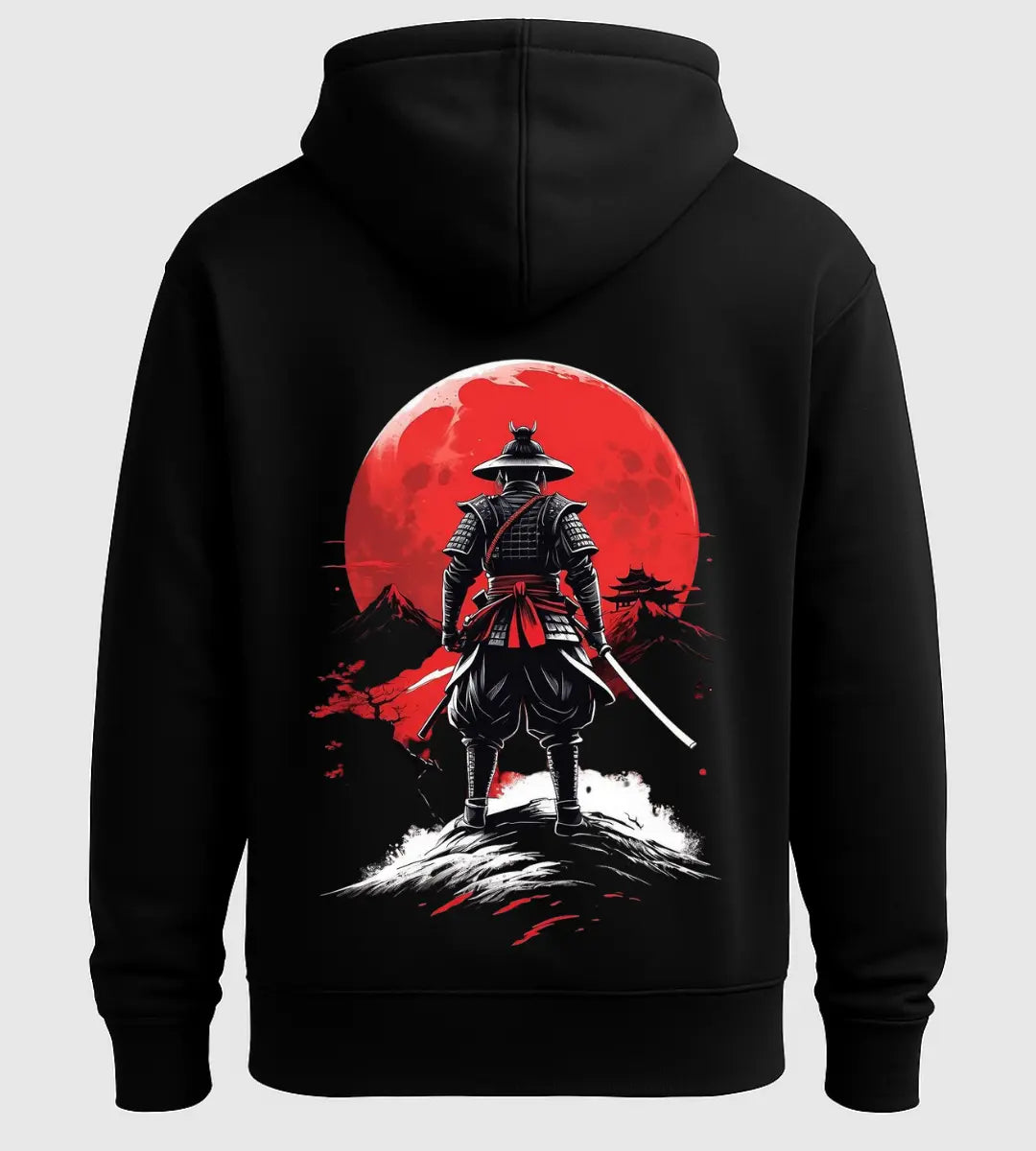 Crimson Samurai Hoodie Lorinfo