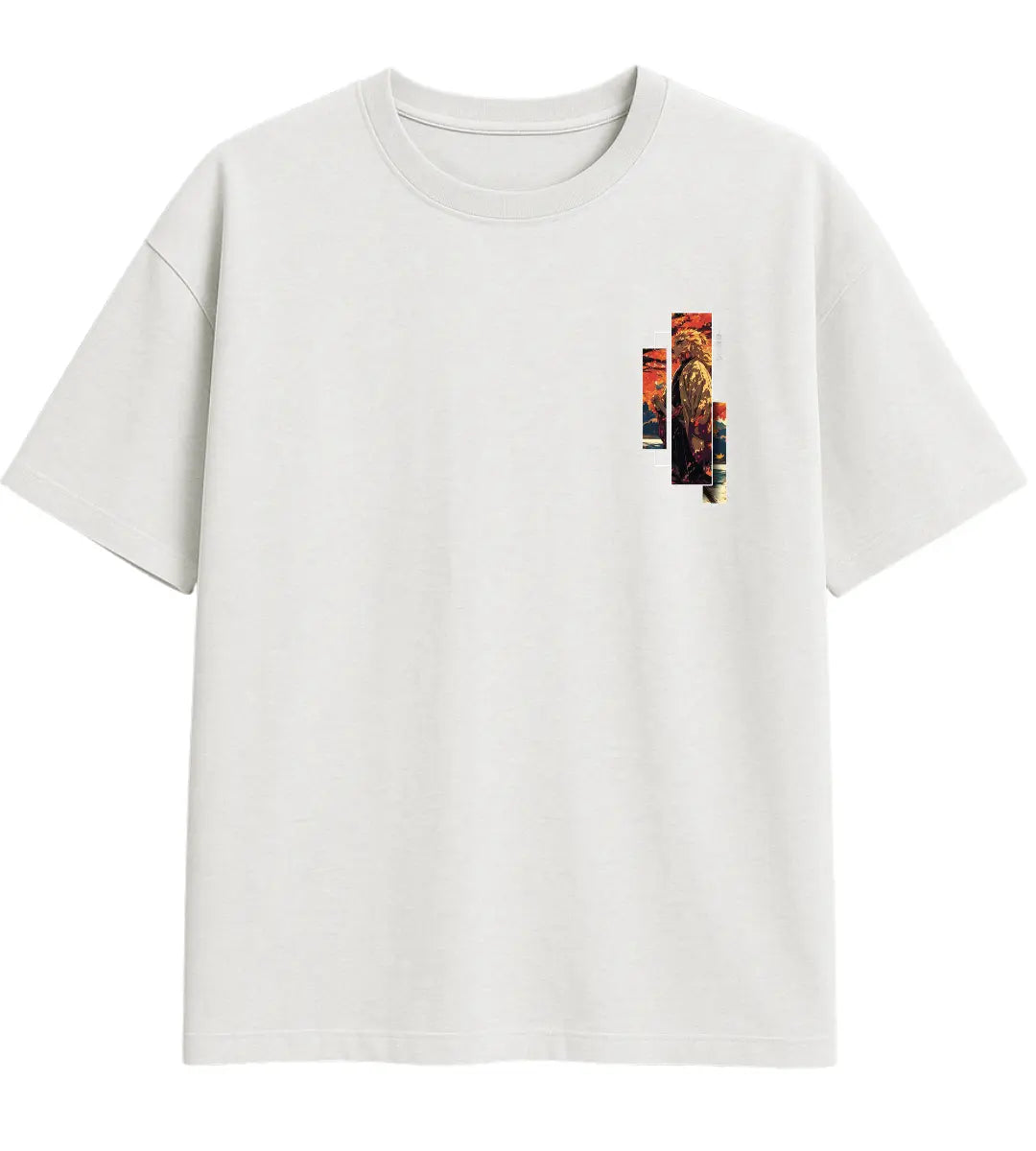 Rengoku Autumn Flame Oversize T-Shirt Lorinfo