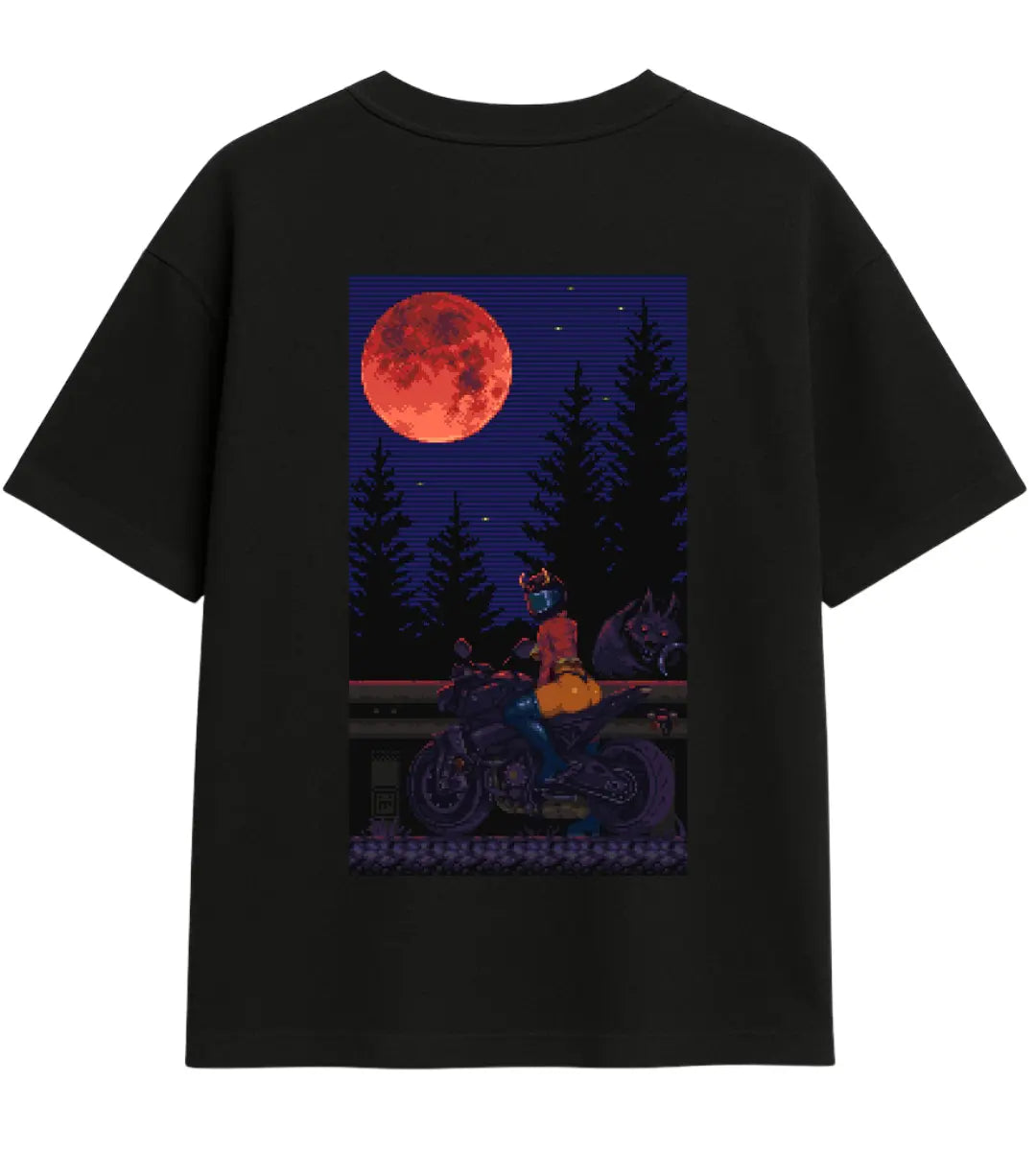 Blood Moon Rider Oversize T-Shirt Lorinfo