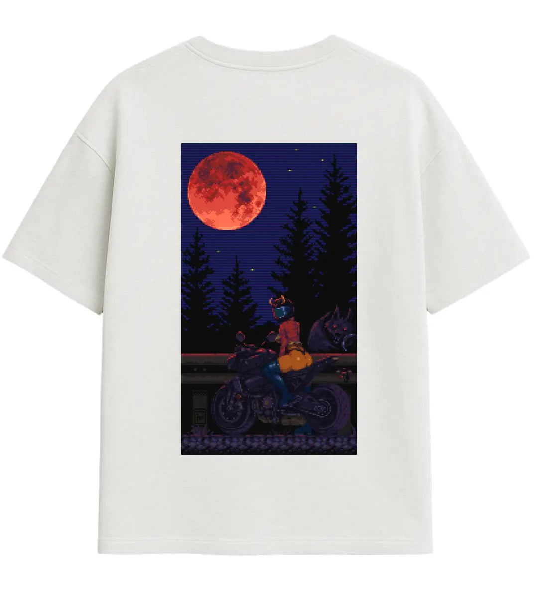 Blood Moon Rider Oversize T-Shirt Lorinfo