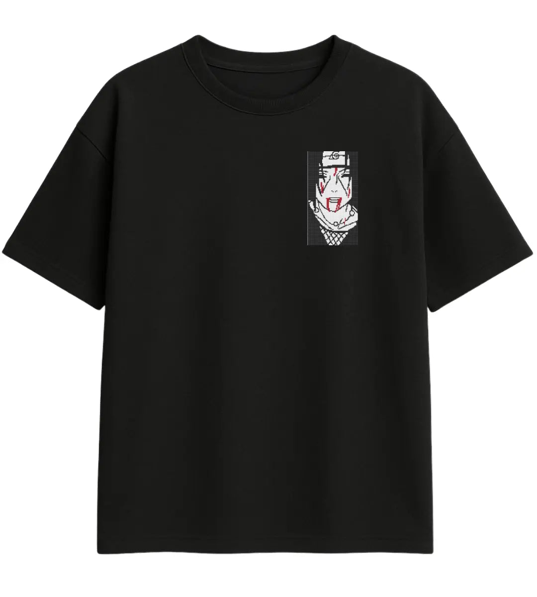 Pixel Itachi Uchiha Oversize T-Shirt Lorinfo