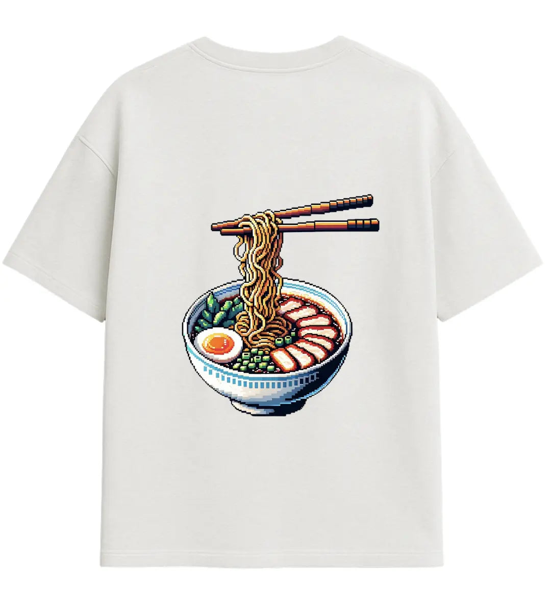 Pixel Ramen Oversize T-Shirt Lorinfo