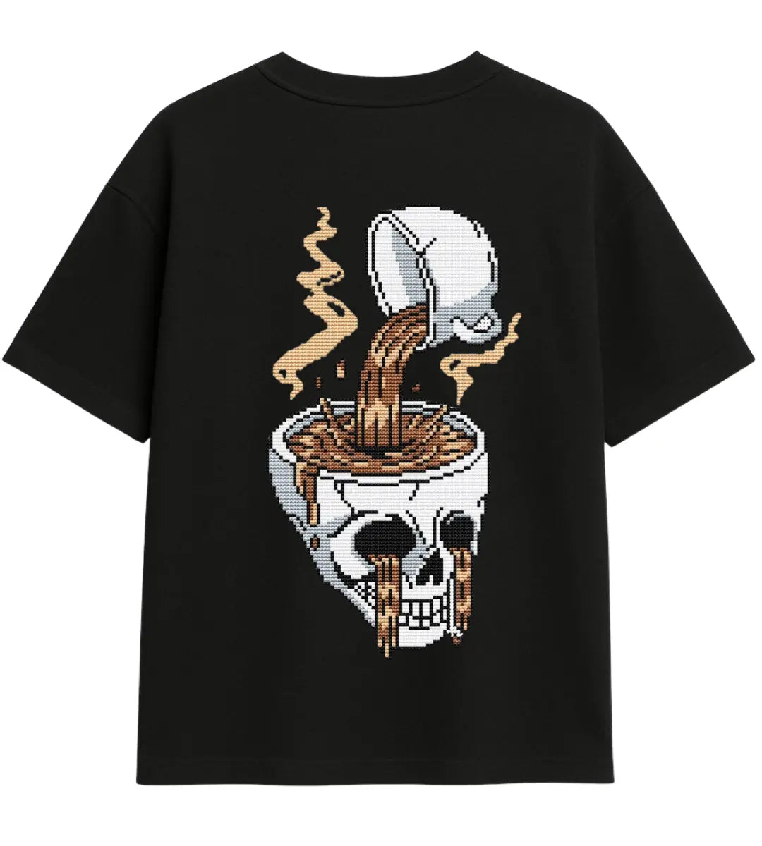 Skull Brew Oversize T-Shirt Lorinfo
