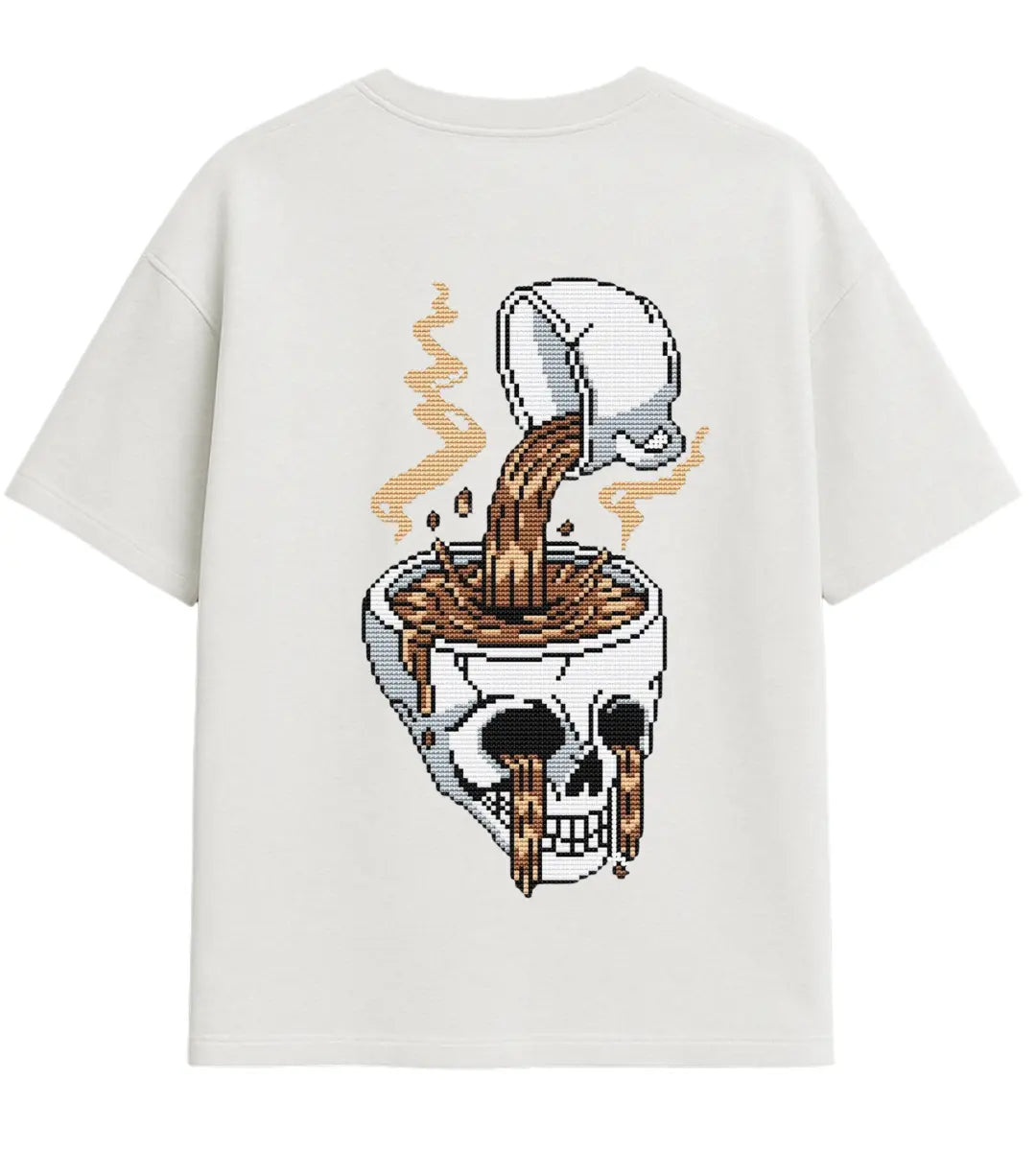 Skull Brew Oversize T-Shirt Lorinfo