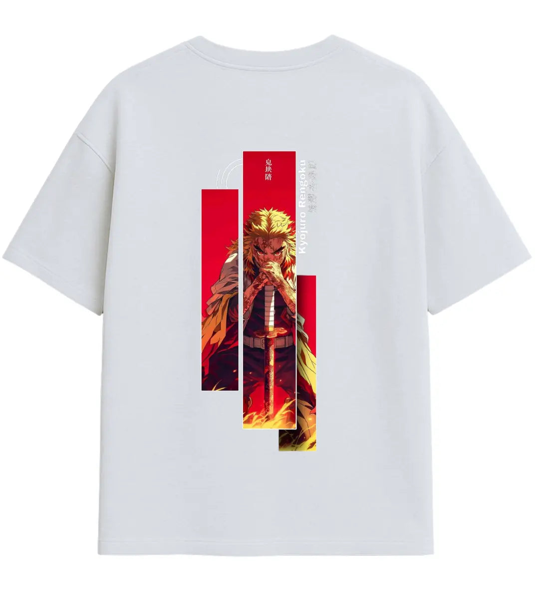Rengoku Inferno Blade Oversize T-Shirt Lorinfo