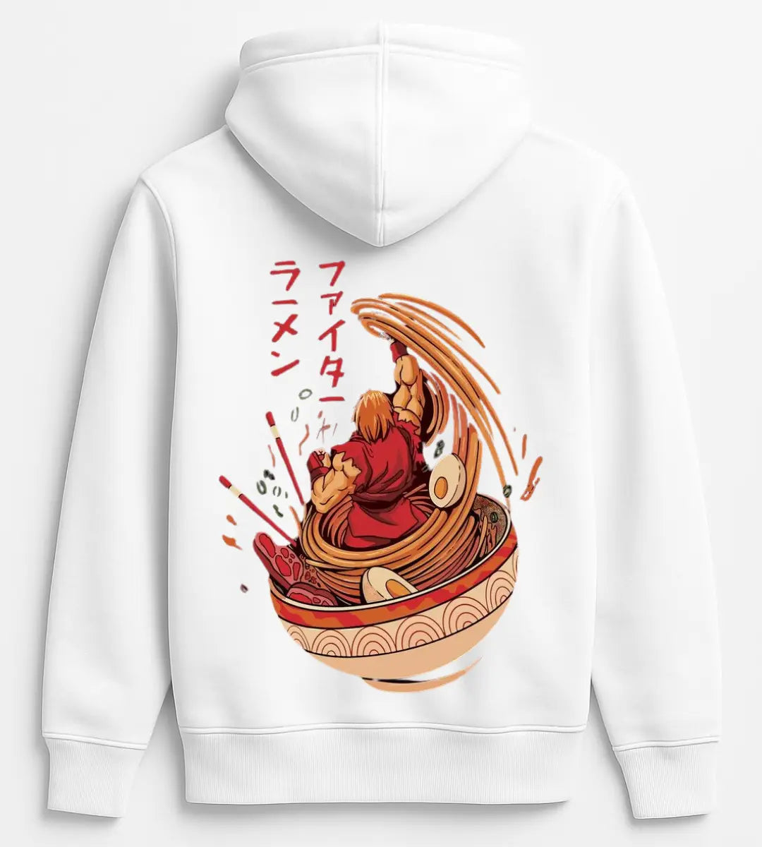 Fighter Ramen Hoodie Lorinfo