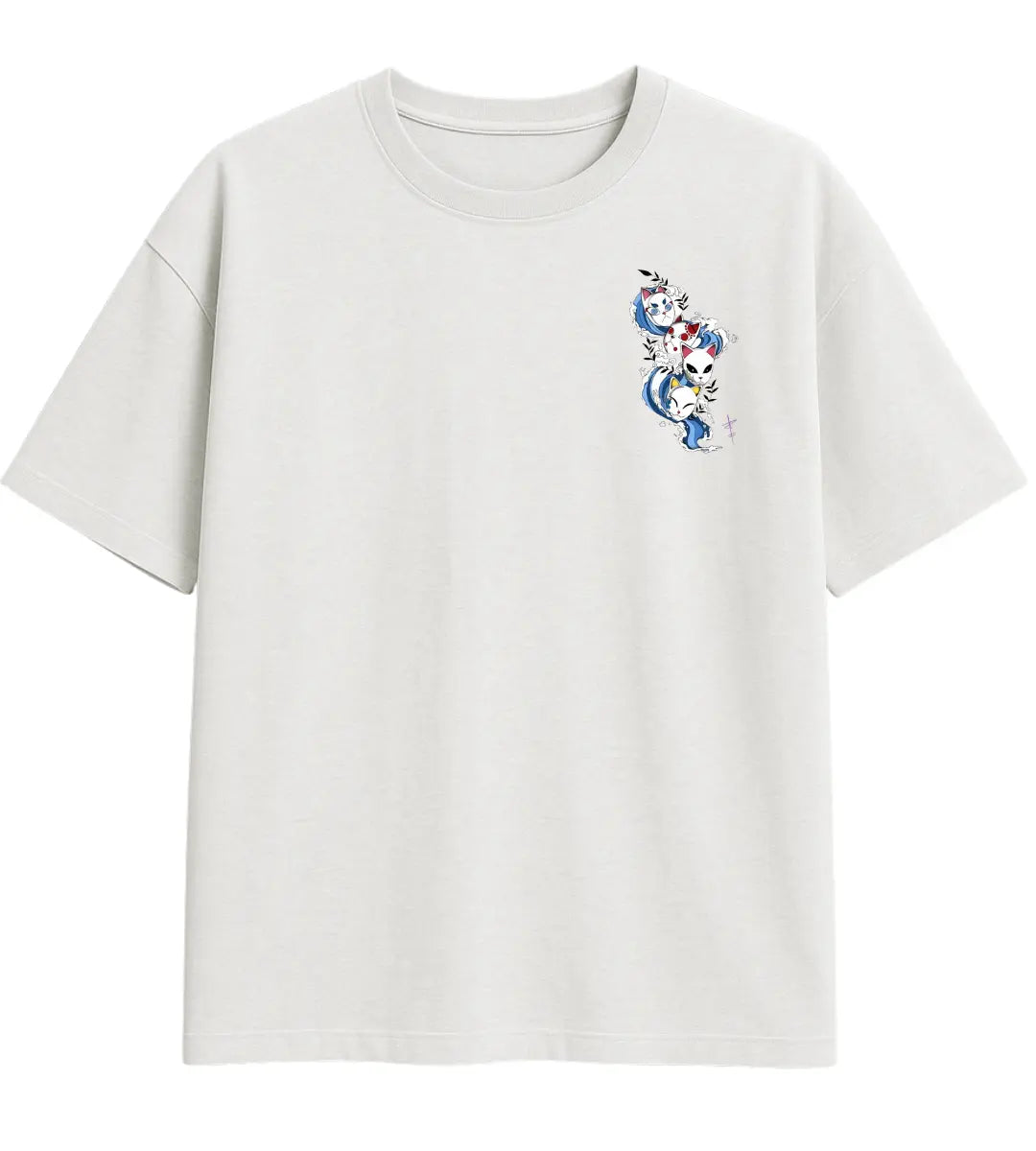 Kitsune Flow Oversize T-Shirt Lorinfo