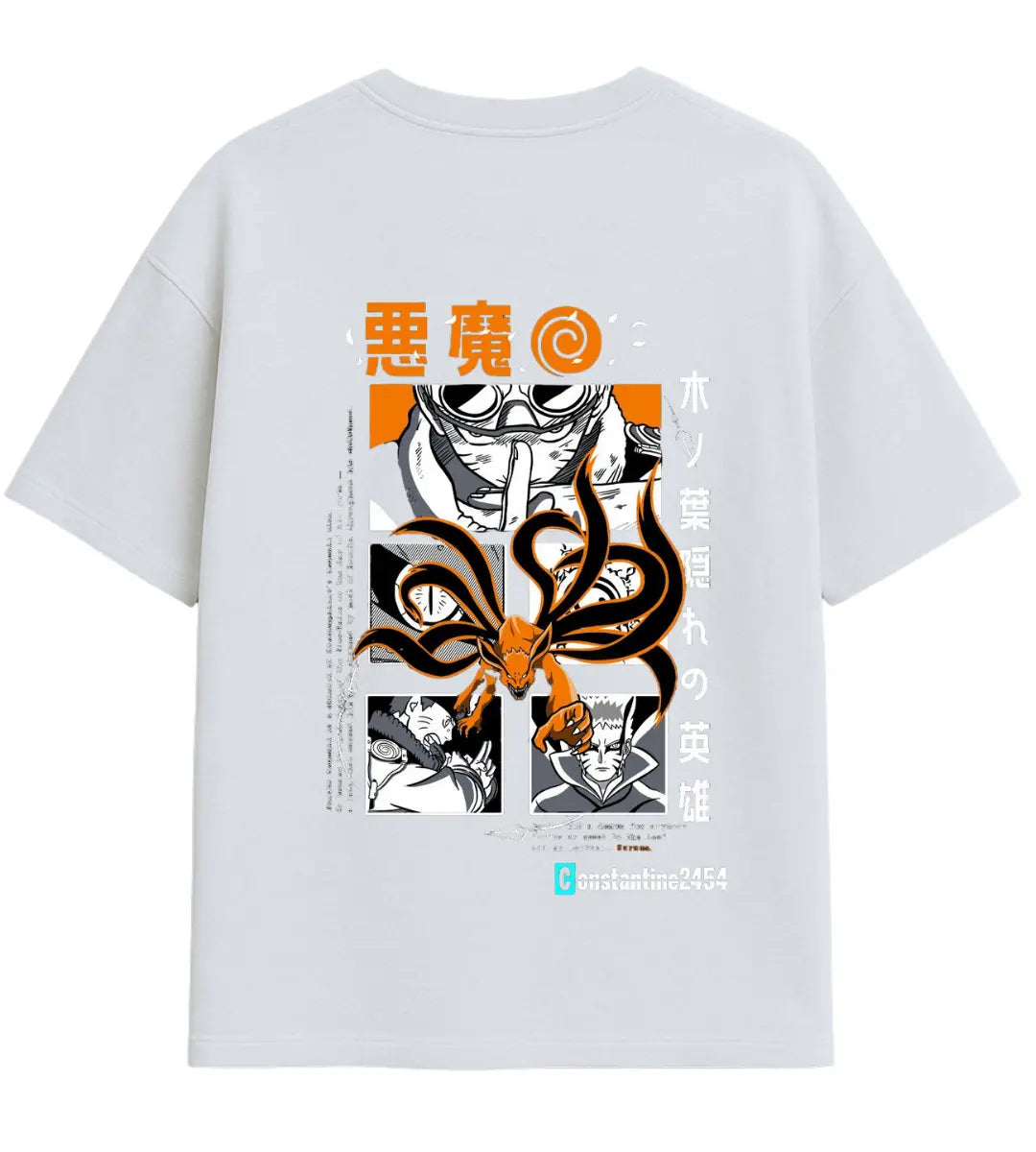 Demon Fox Oversize T-Shirt Lorinfo