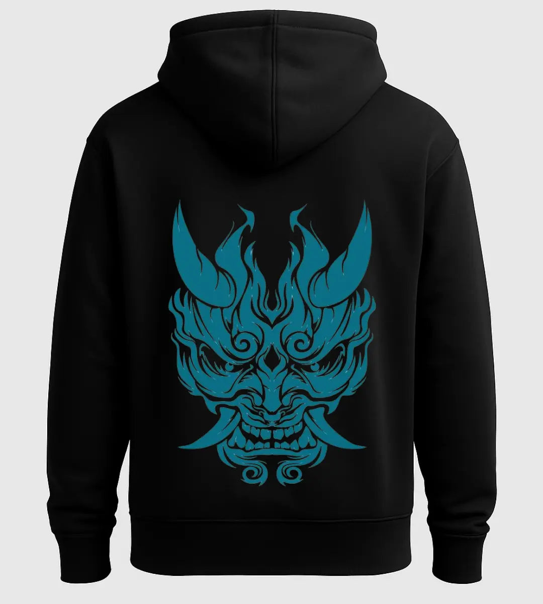 Azure Oni Flame Hoodie Lorinfo
