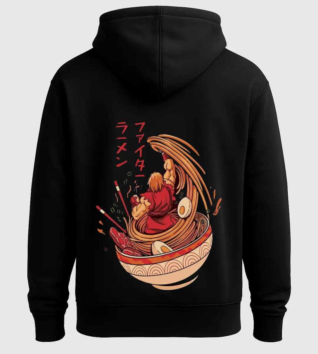 Fighter Ramen Hoodie Lorinfo