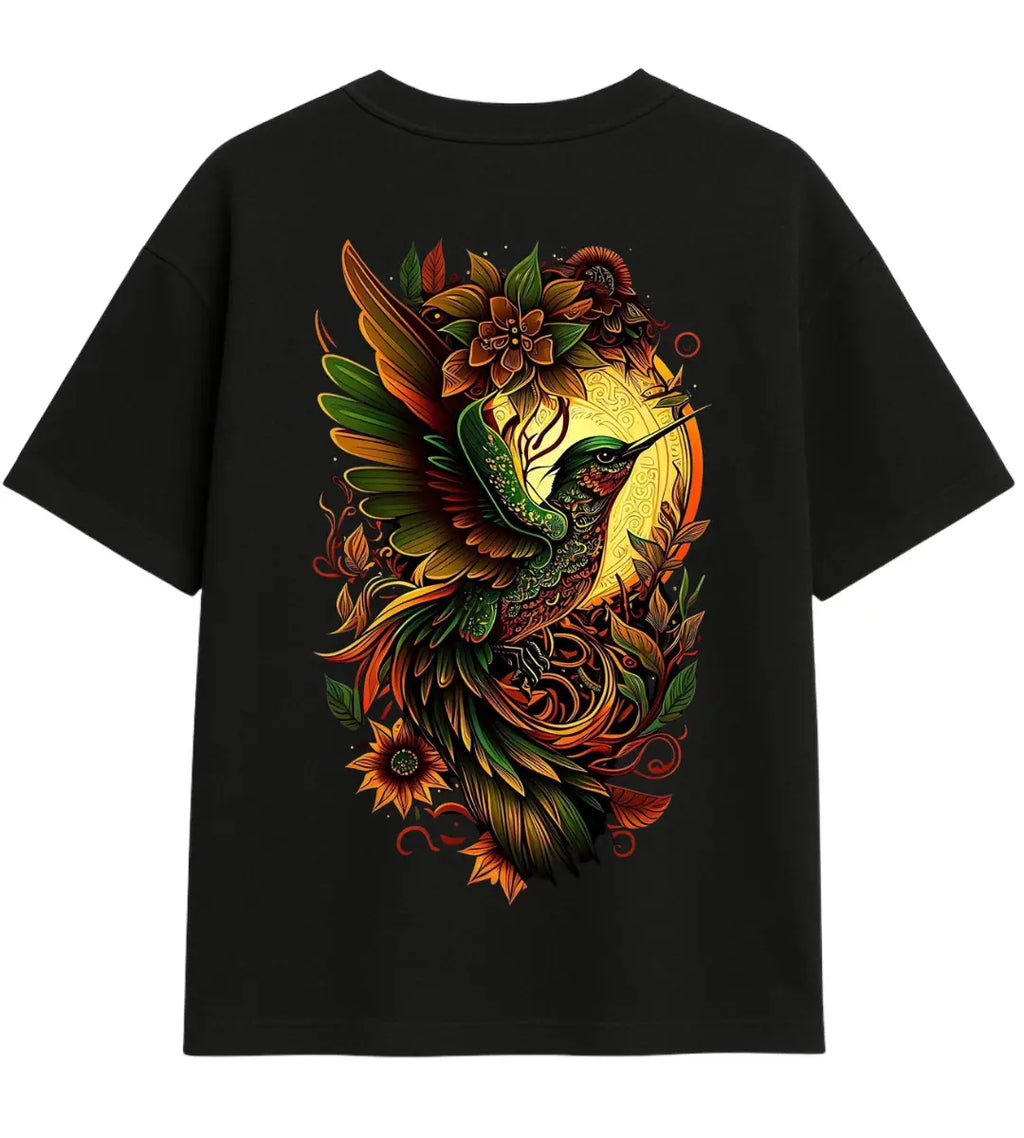 Sun Bird Oversize T-Shirt Lorinfo