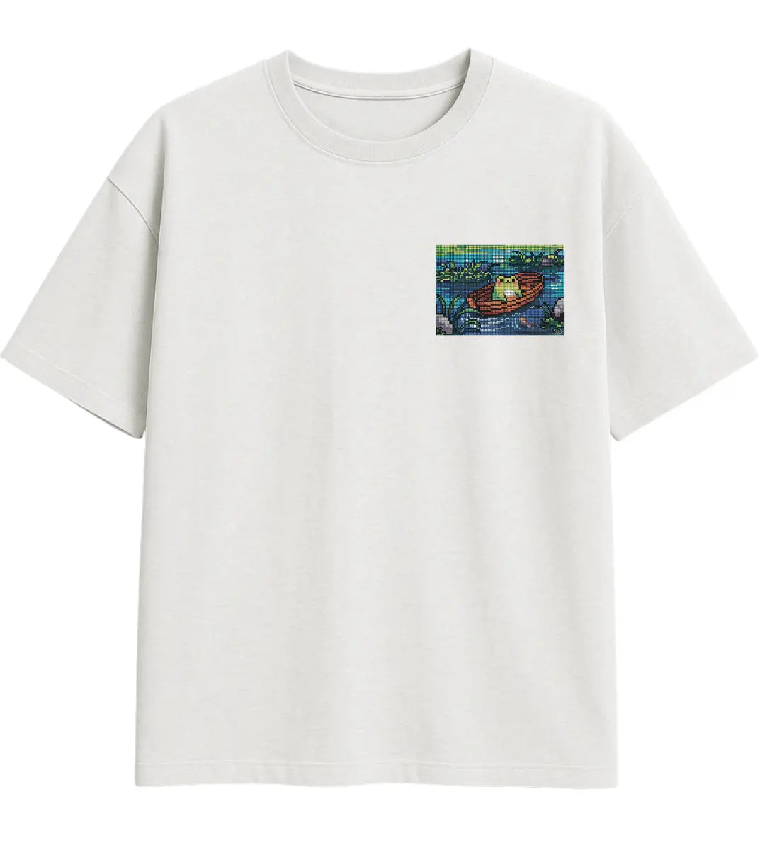 Pixel Serenity Oversize T-Shirt Lorinfo